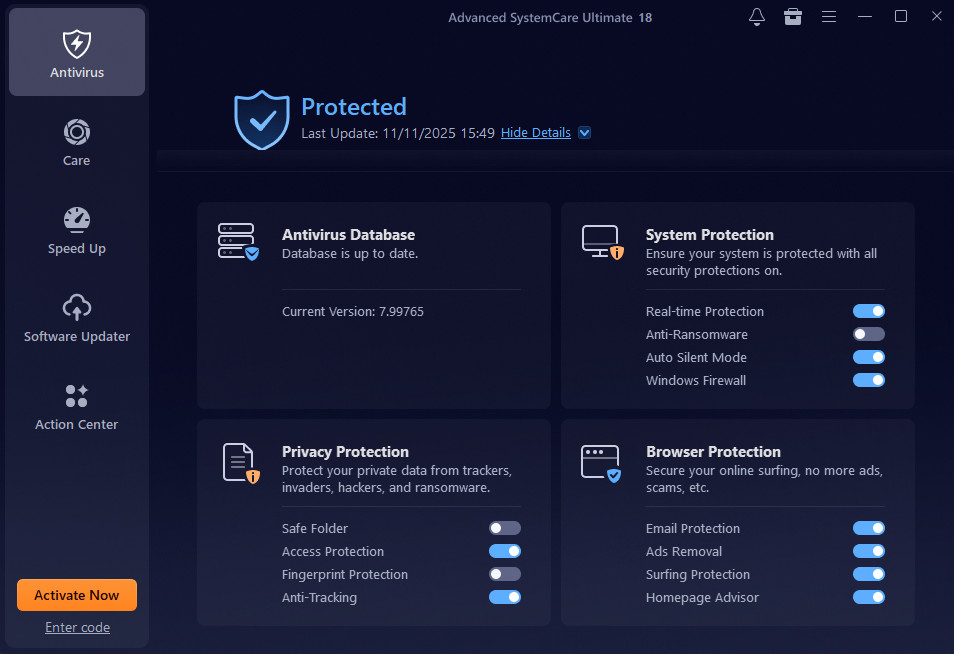 IObit Advanced SystemCare Ultimate 18 - 3 PC 1 Year - [Download]