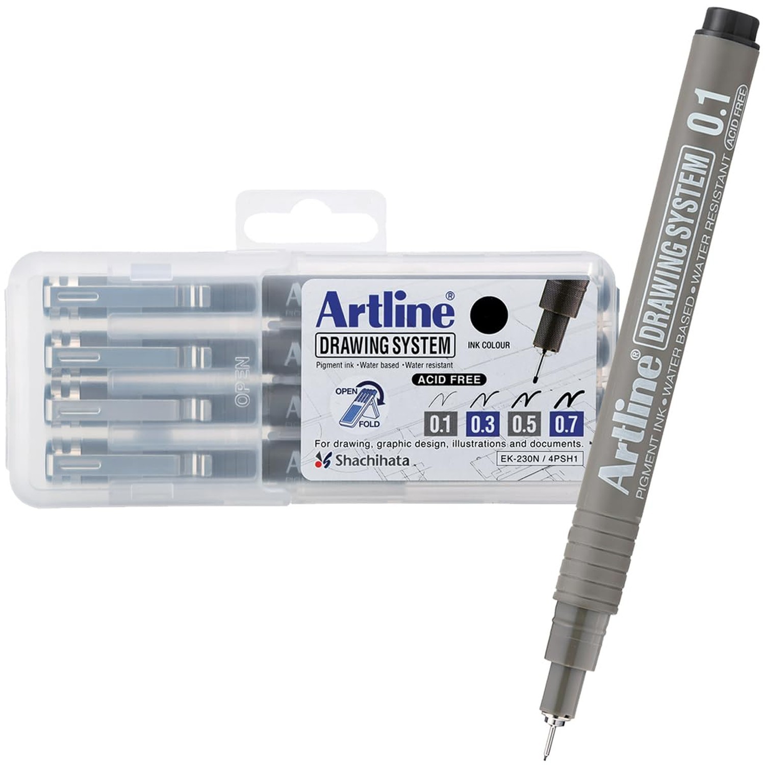 Artline 230 Drawing System Pens, Technical Drawing Pens For Drafting, Illustr...