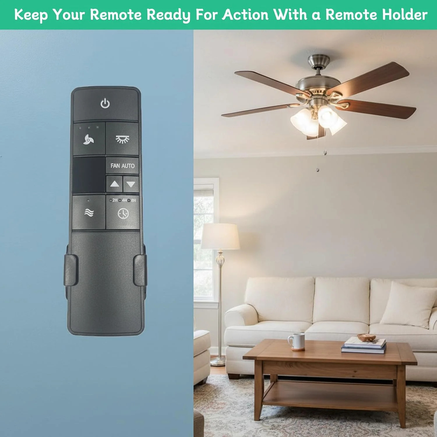 Ceiling Fan Remote Control Wall Mount Bracket for HD3/UC7225T | Suitable for Ham