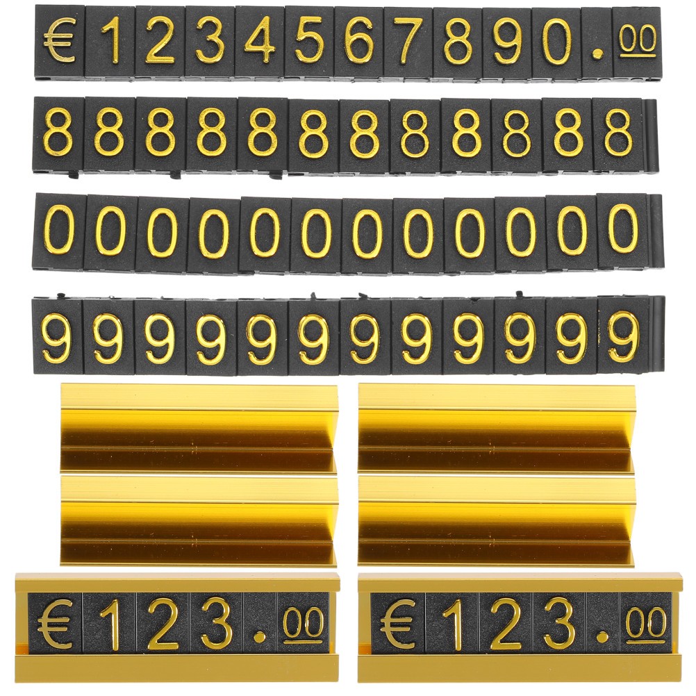 16 Sets Adjustable Price Cube Blocks For Retail Counter Display