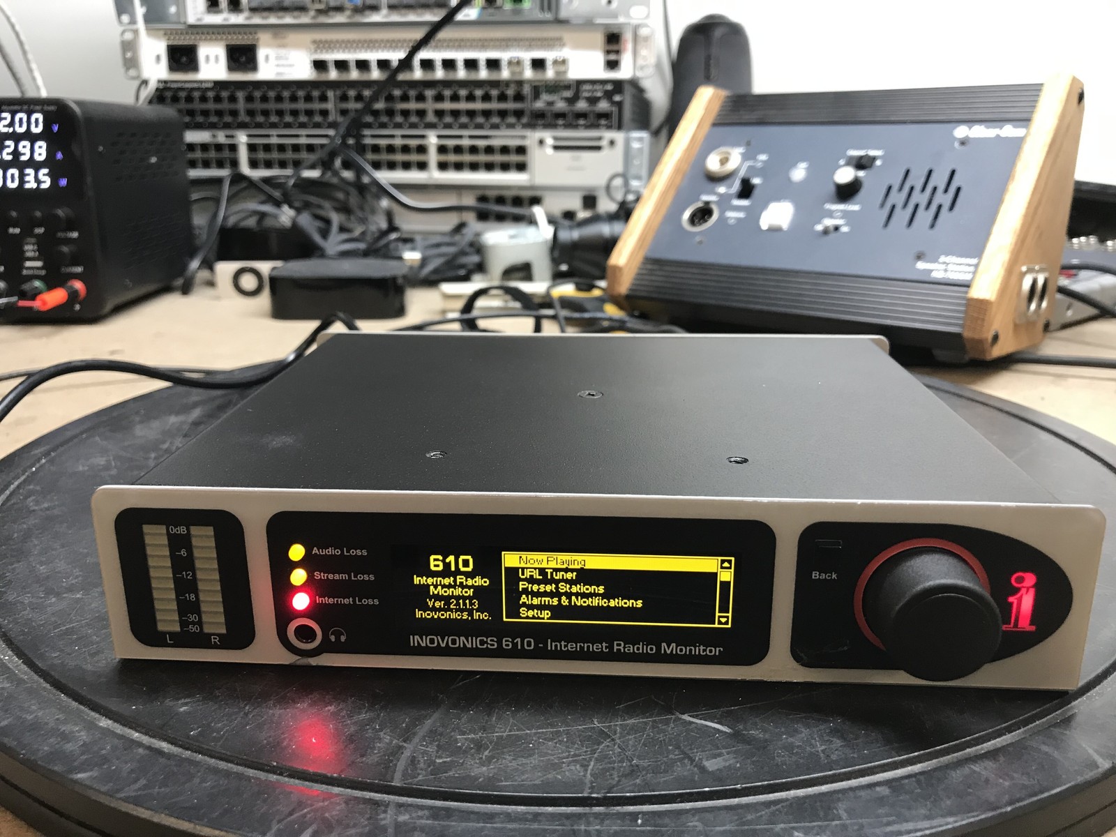 Inovonics 610 Internet Radio Monitor Broadcast Audio Stream Receiver No Adapter