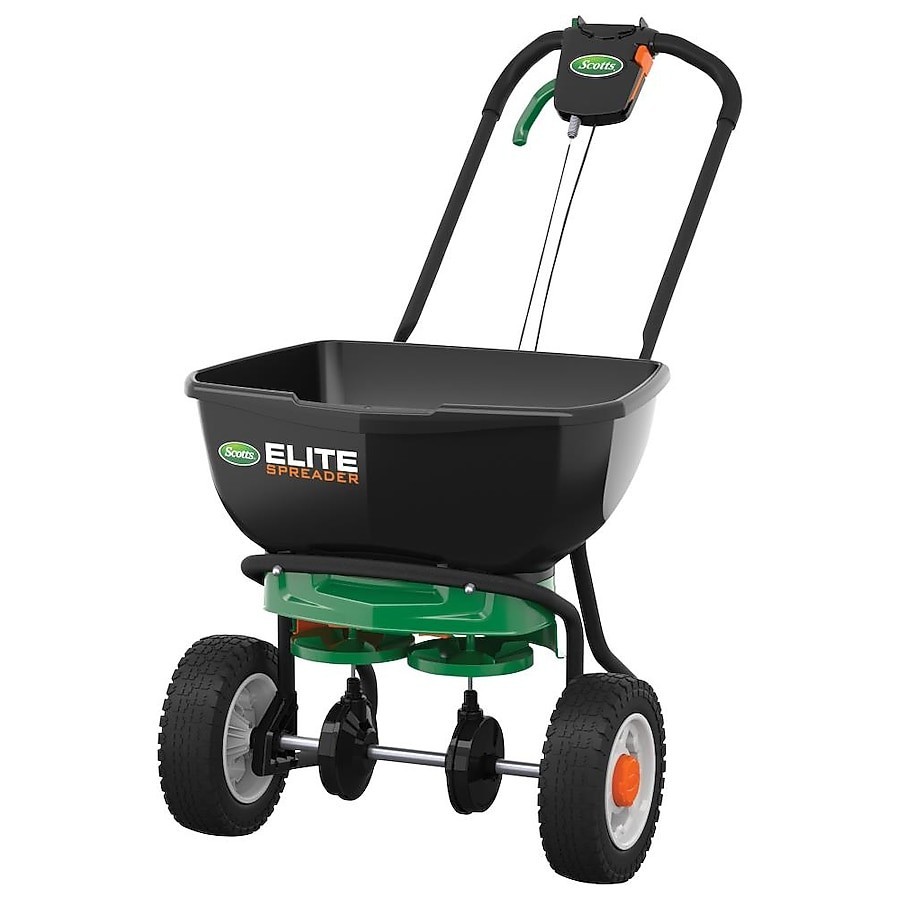 Scotts Elite Broadcast Spreader 80 lb Seed Fertilizer Salt Ice Melt