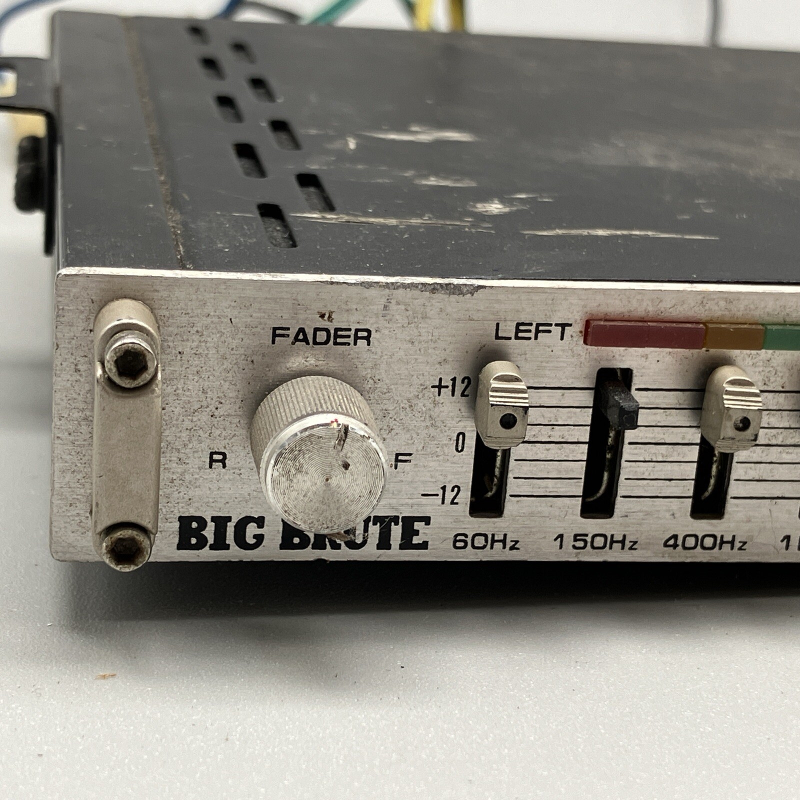 Vintage OLD SCHOOL BIG BRUTE car equalizer 75w X2 UNTESTED
