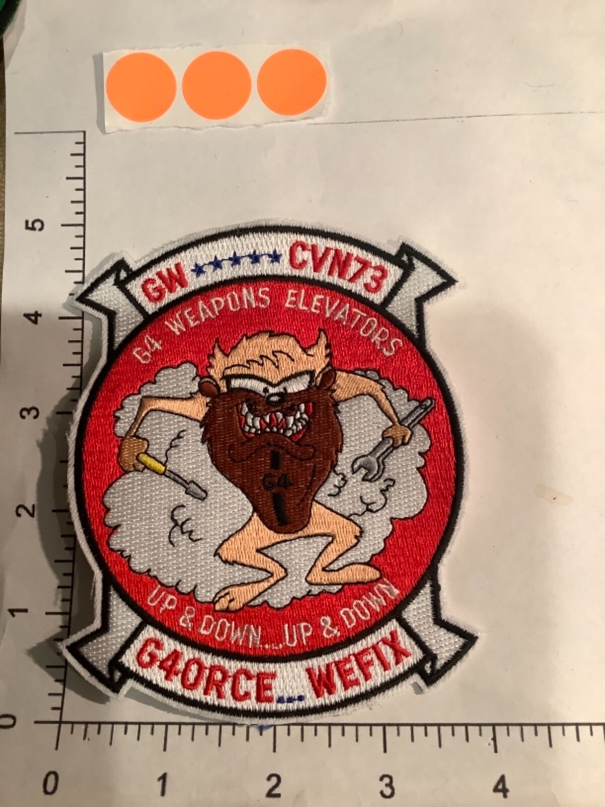 US NAVY USS GEORGE WASHINGTON  SQUADRON PATCH