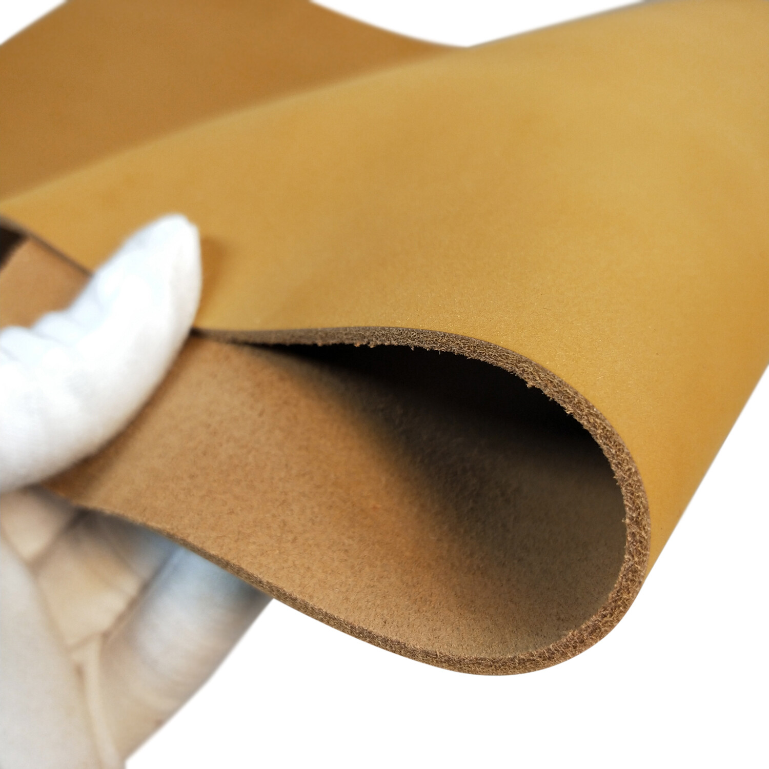 5-6OZ Yellow Gold Head Brushed Genuine Cowhide Leather Sheets Multi-size
