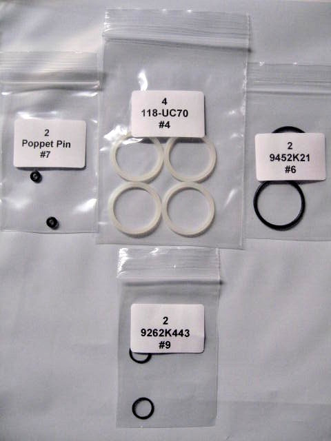 2 JSAR Raptor / JSA-ARP-0120.04 Body Valve Compatible O-ring Kits /R&S 021-118BV