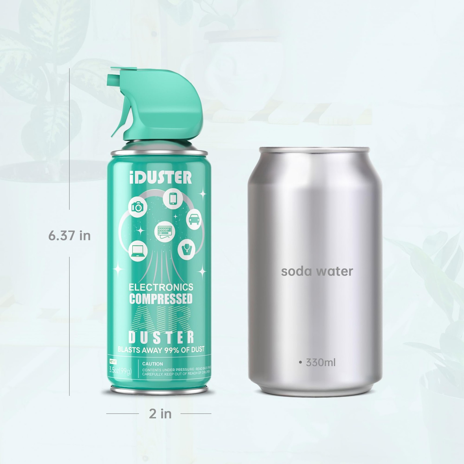 Canned Duster Spray for Computers - 3.5oz Keyboard Cleaner, 2PCS