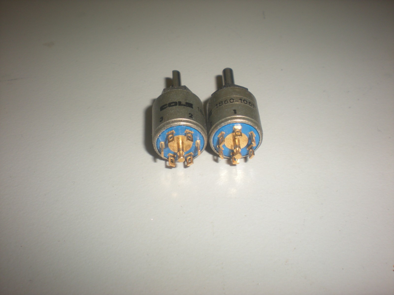 Lot of (2) Cole 1860-106P Rotary Switches - NOS - NIB