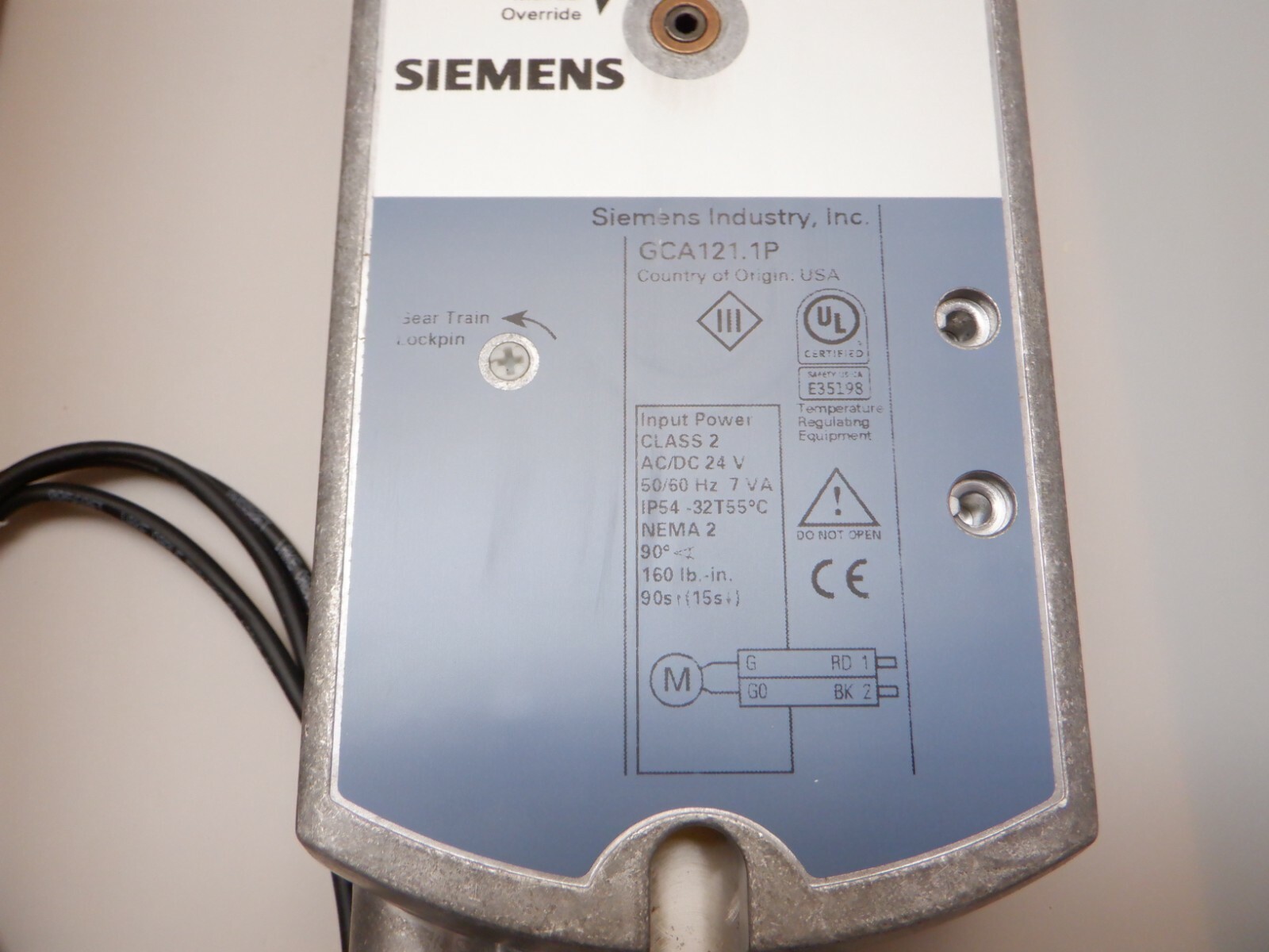 Siemens GCA121.1P Actuator new