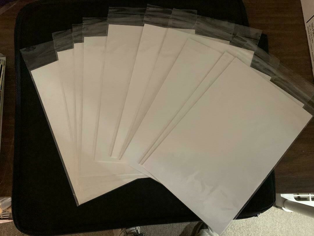 10 lot of Silver Age 7 1/4 inch Flip N Stick Comic Book Bags and Backing Boards