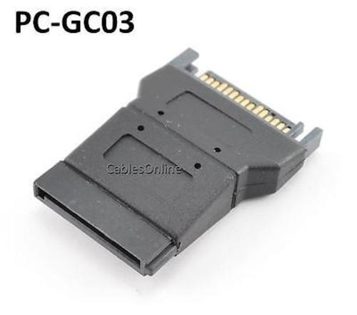 SATA 15-pin Male to Female Serial ATA Power Adapter, PC-GC03