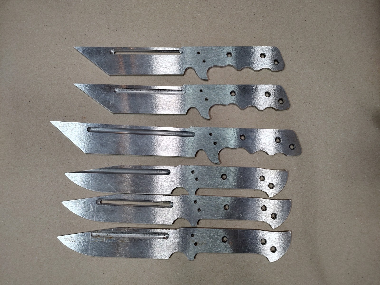 Lot Of 6, 3V Steel Knife Blanks, Templates Knives Tanto 3/16" X 2" X 12"