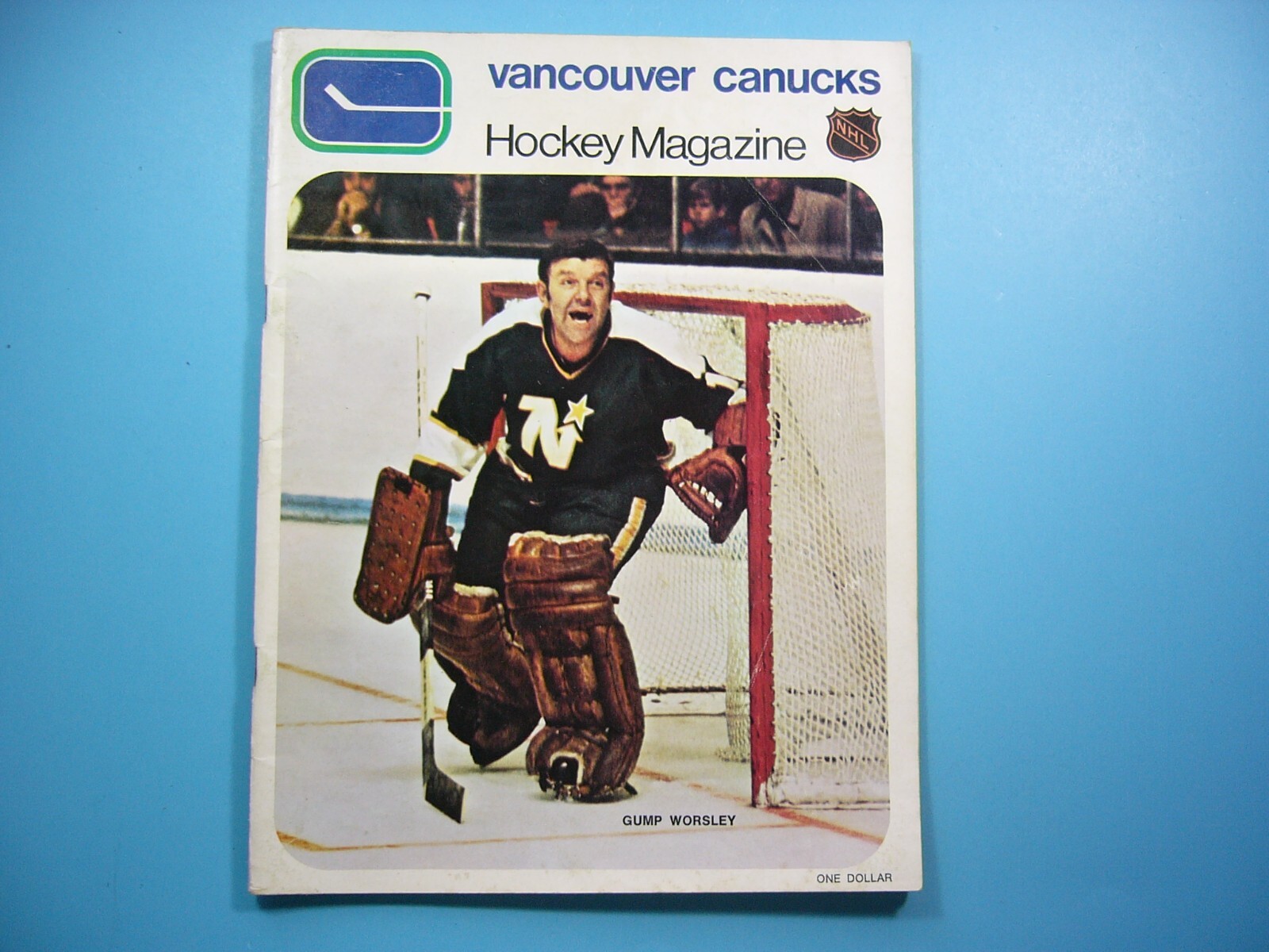 1970/71 VANCOUVER CANUCKS MINNESOTA NORTH STARS NHL HOCKEY PROGRAM GUMP WORSLEY