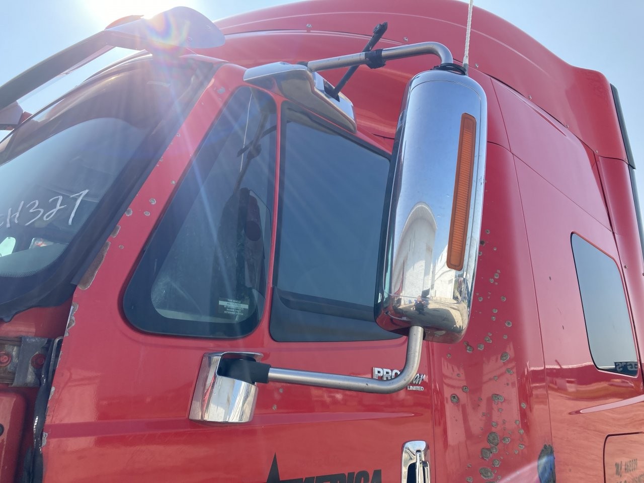 2007-2014 International PROSTAR POLY Left/Driver Door Mirror - Used