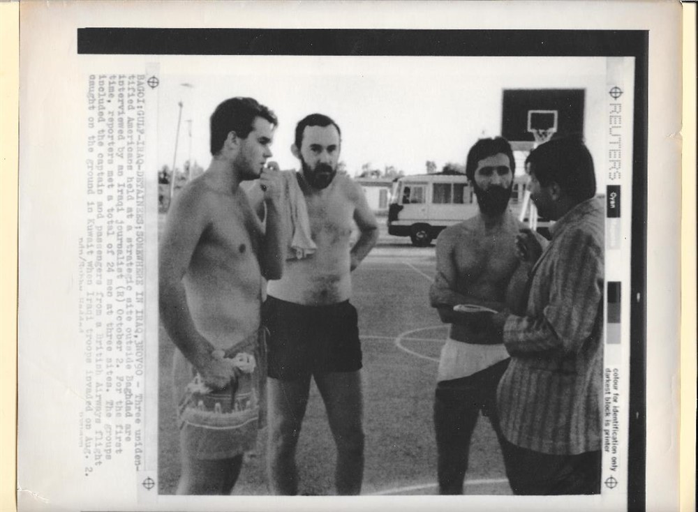 1990 Iraqi Journalist Interview Hostages in Iraq Original News Photo