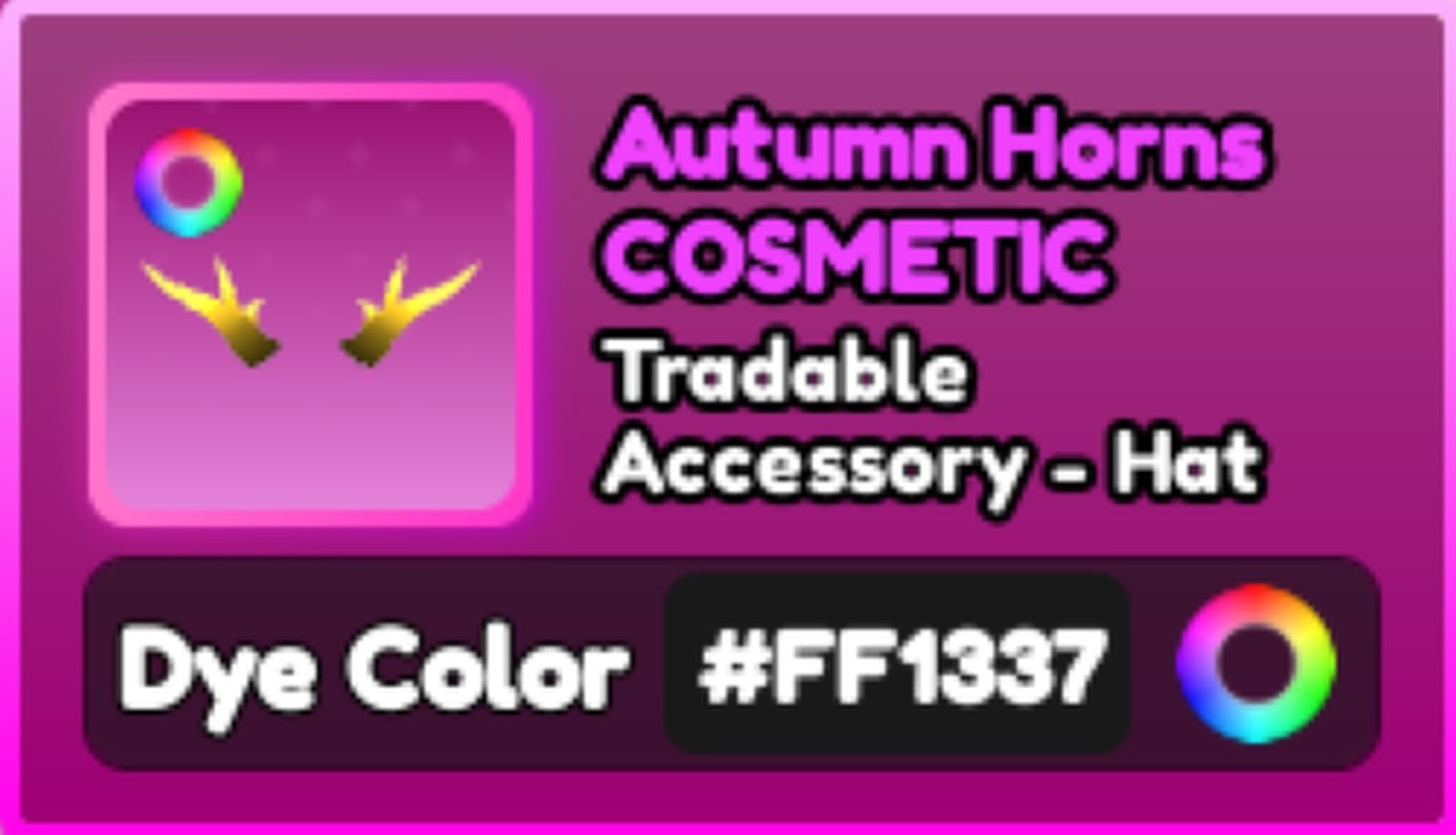 World Zero WZ - COSMETICS - #FF1337 (RGB) - ACCESSORY - HAT