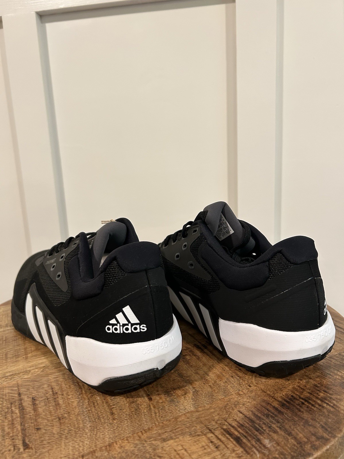 Size 12-Men’s adidas Dropset Cross Training Shoes Black White Brand New
