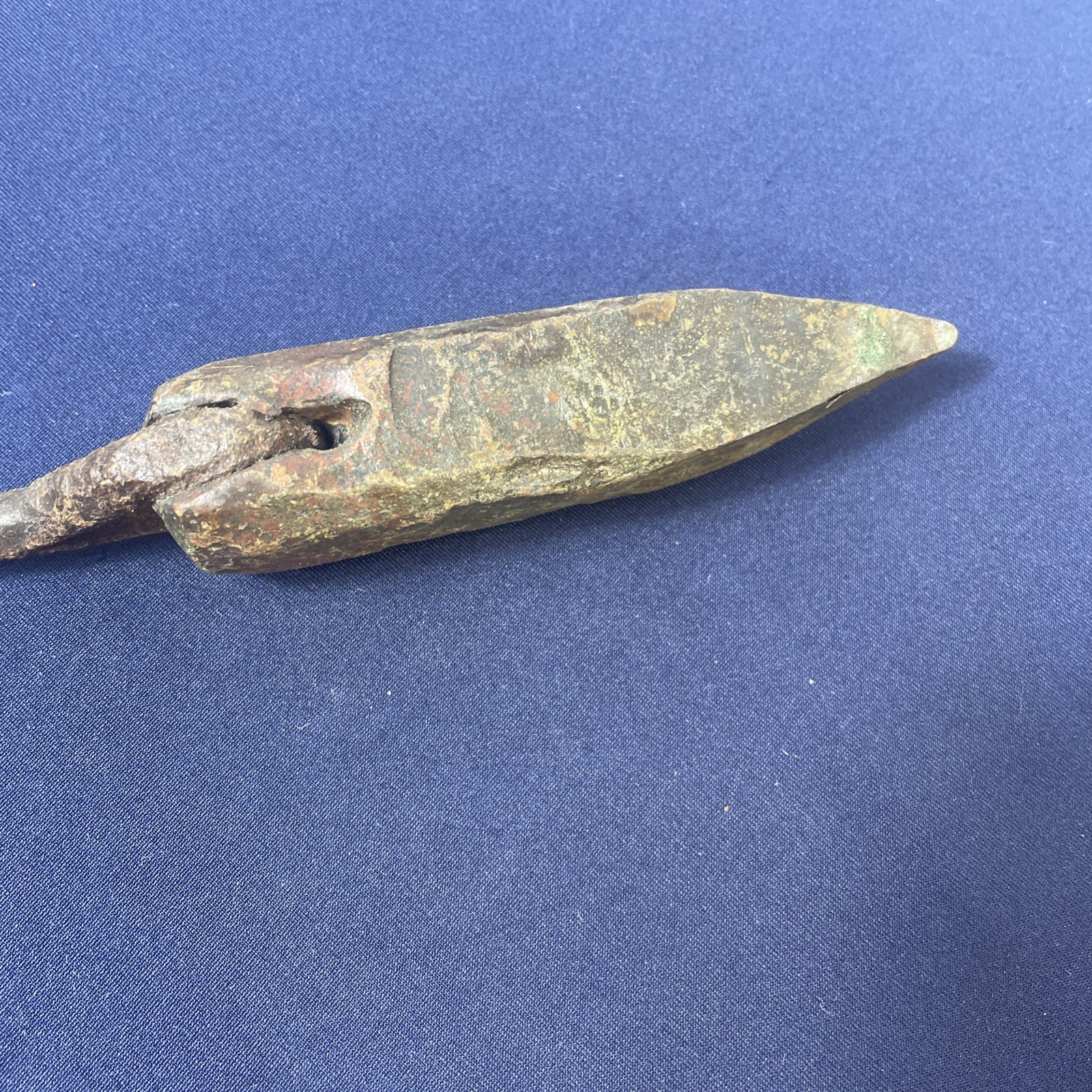LARGE OLD ANTIQUE COPPER SOLDERING IRON