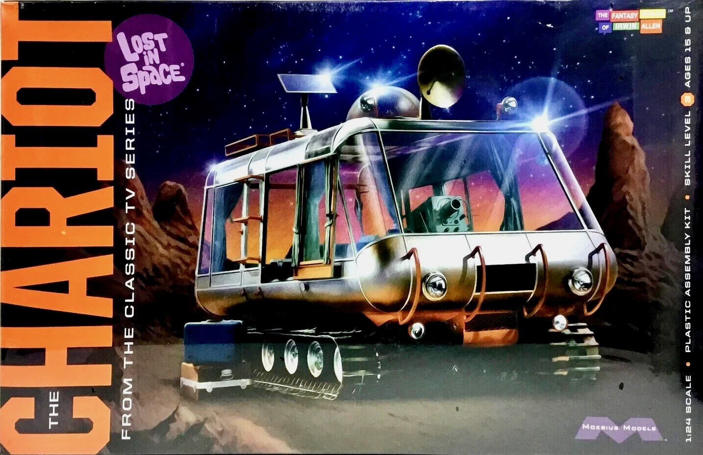 Moebius 902 Lost in Space Space Chariot 1/24 Scale Plastic Model Kit