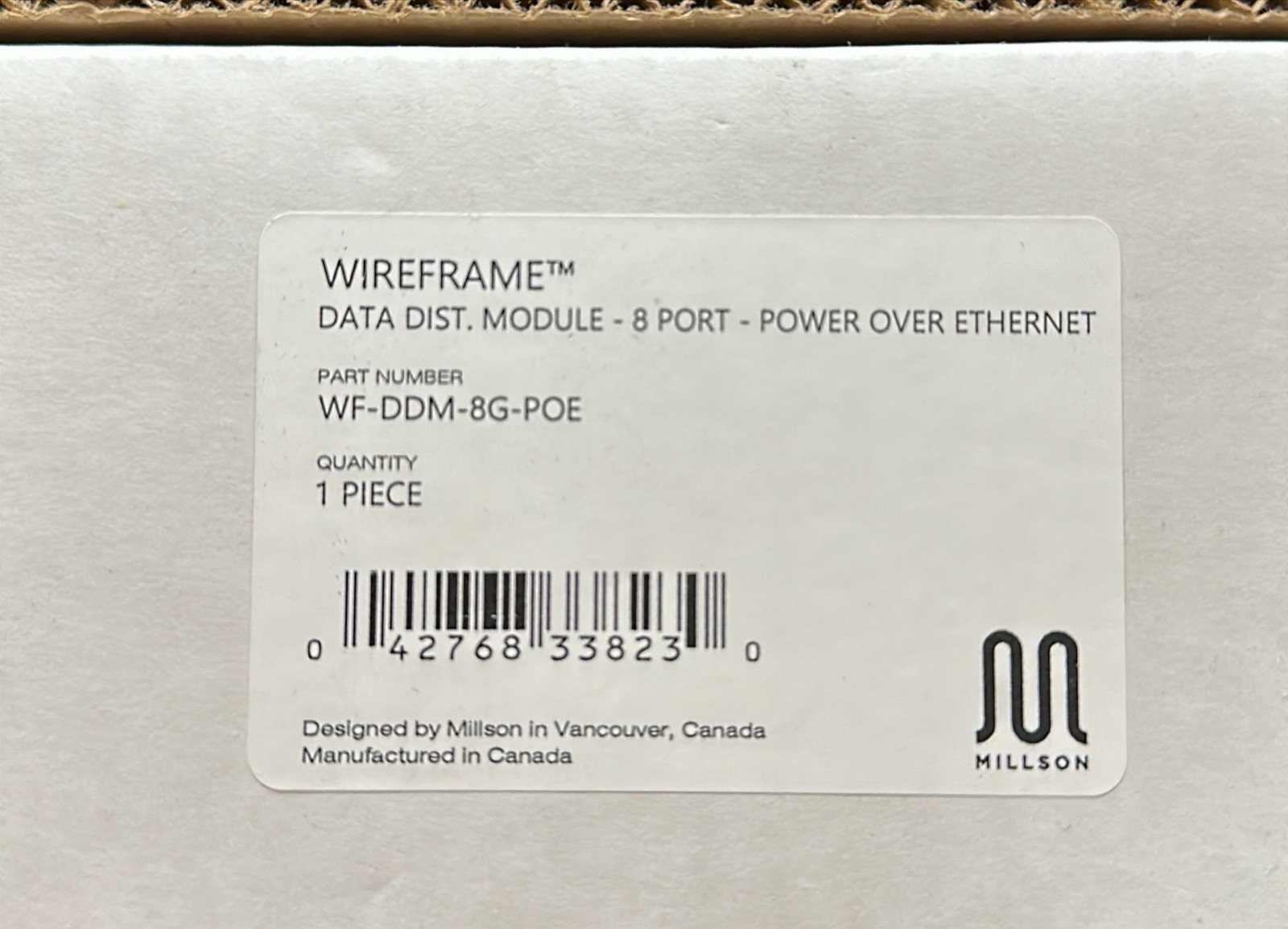 Millson WF-DDM-8G-PoE Data Distribution module 8 port