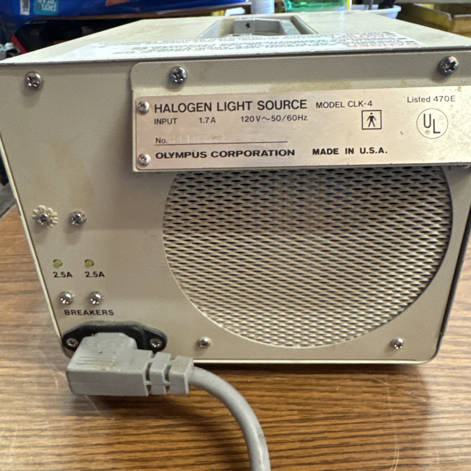 Olympus CLK-4 Halogen Light Source ma26