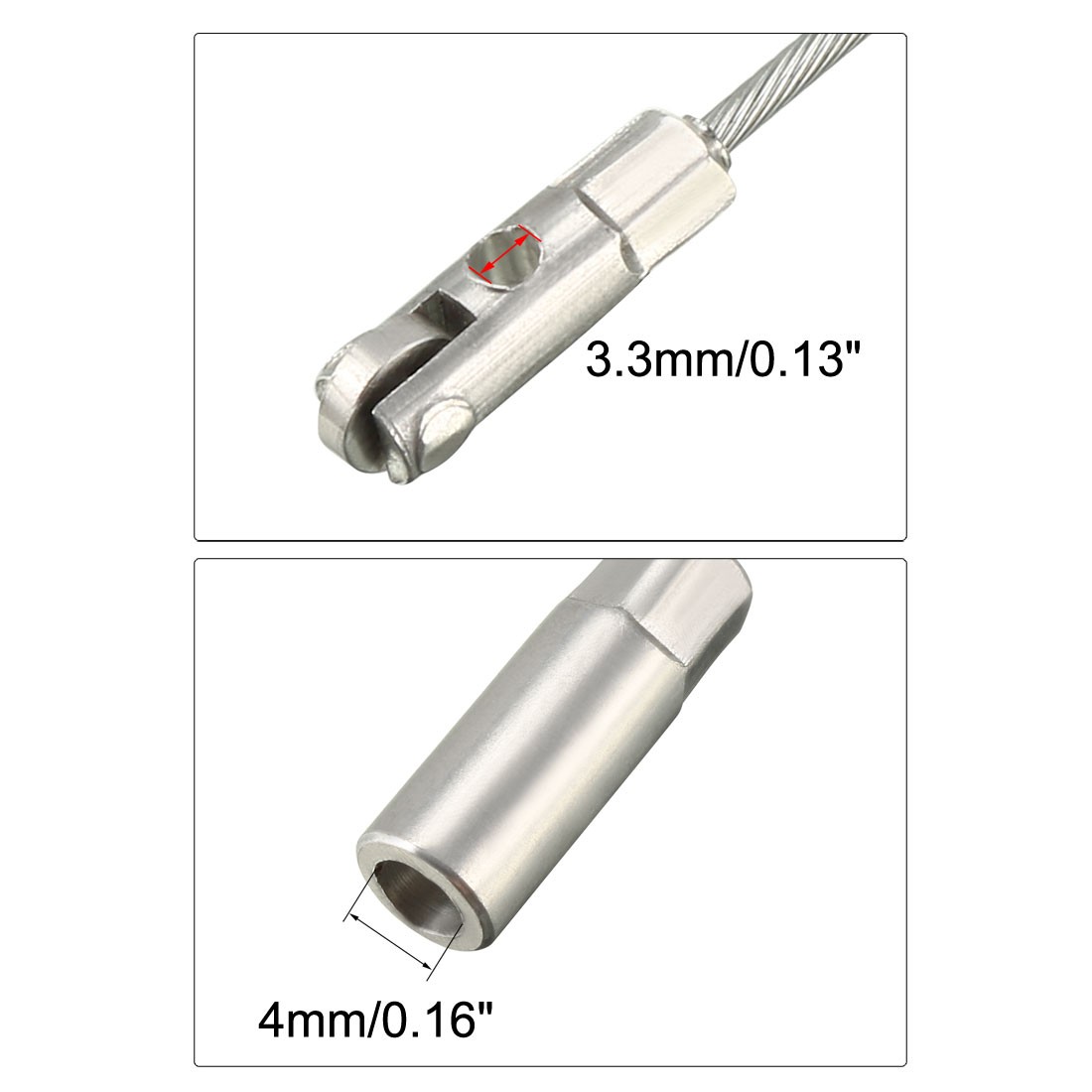 5Pcs 117mm for 4mm Wire Puller Leader Wire Cable Puller DIY w Roller
