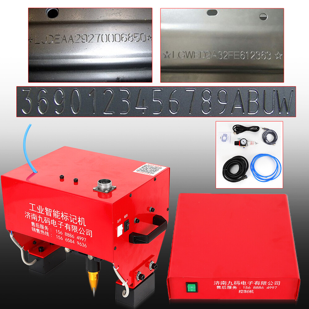 Portable Pneumatic Metal / Dot Peen Mark Engraving Machine for VIN Code Number