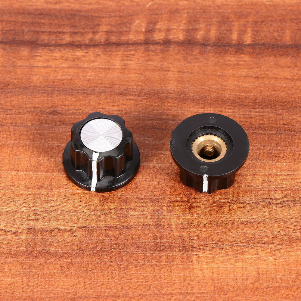 Potentiometer Knob Kit Rotary Switch Knobs Caps Kit Knurled Shaft Bakelite Knob
