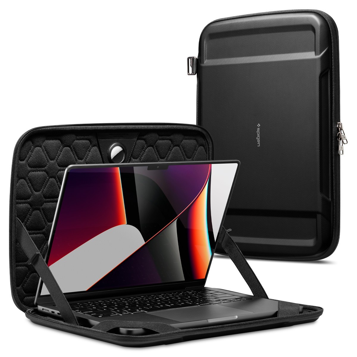 For Laptop 14 inch Case | Spigen [Rugged Armor Pro Pouch] Shockproof Slim Cover