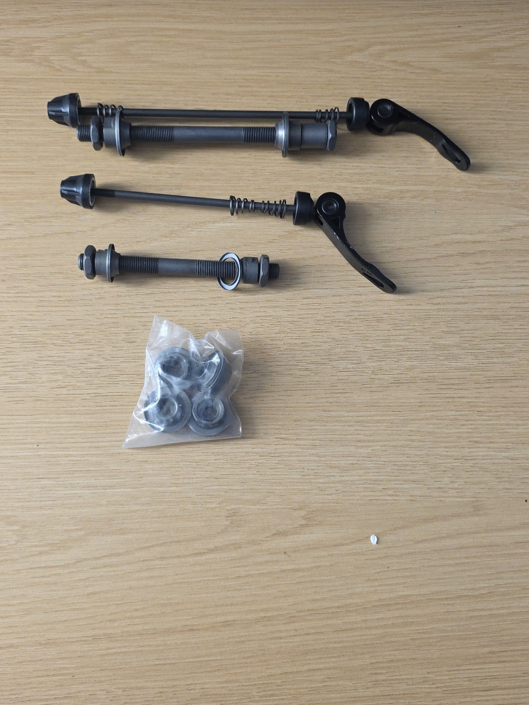 Quick Release Front Rear Bicycle Axle Skewer Set For Mtb Bmx Bike Wheel Hub Pair