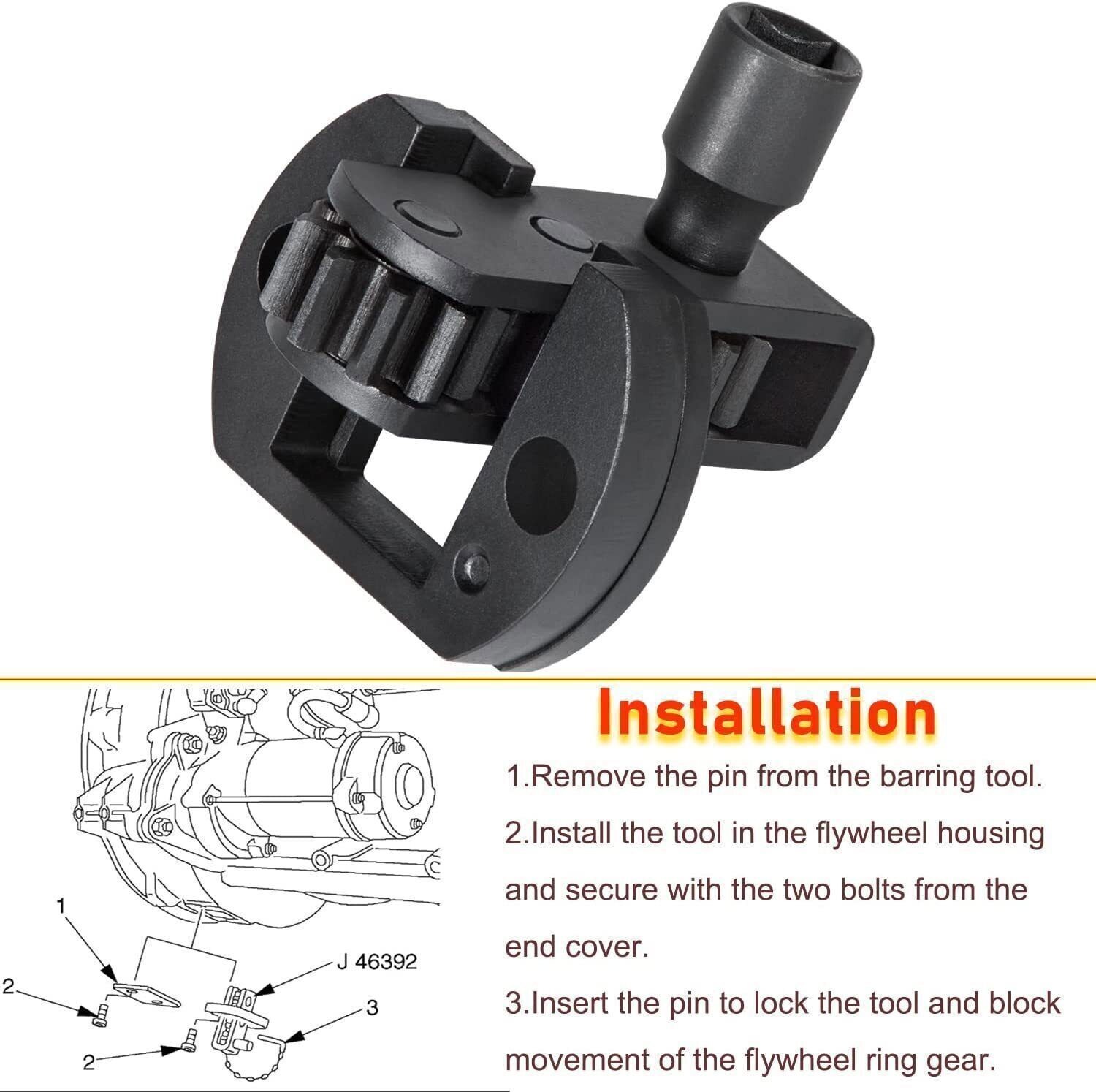 Engine Barring Tool Flywheel Turning for DD13 DD15 DD16 MBE4000 MBE900 1/2in