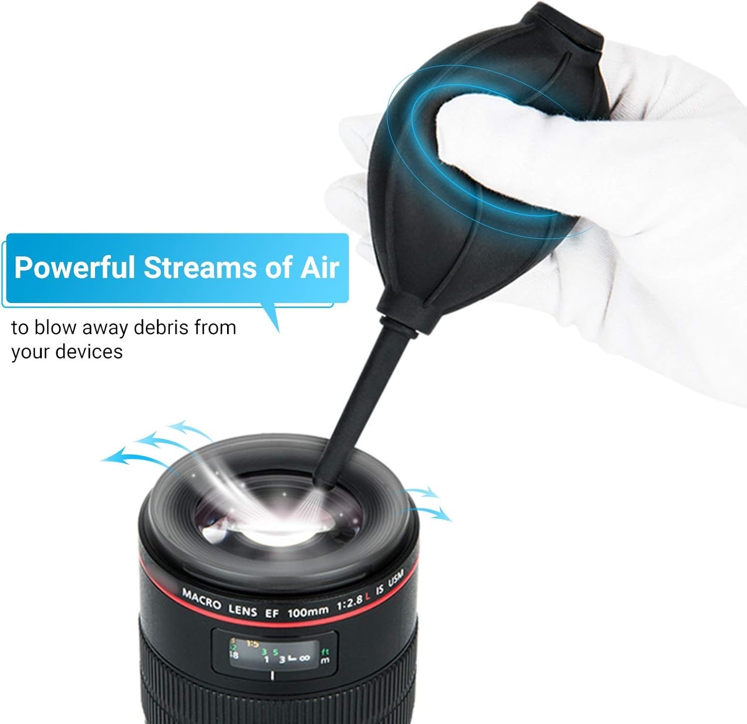Dust Free Cleaning Tool: Multipurpose Silicone Air Blower with Microfiber Cloth