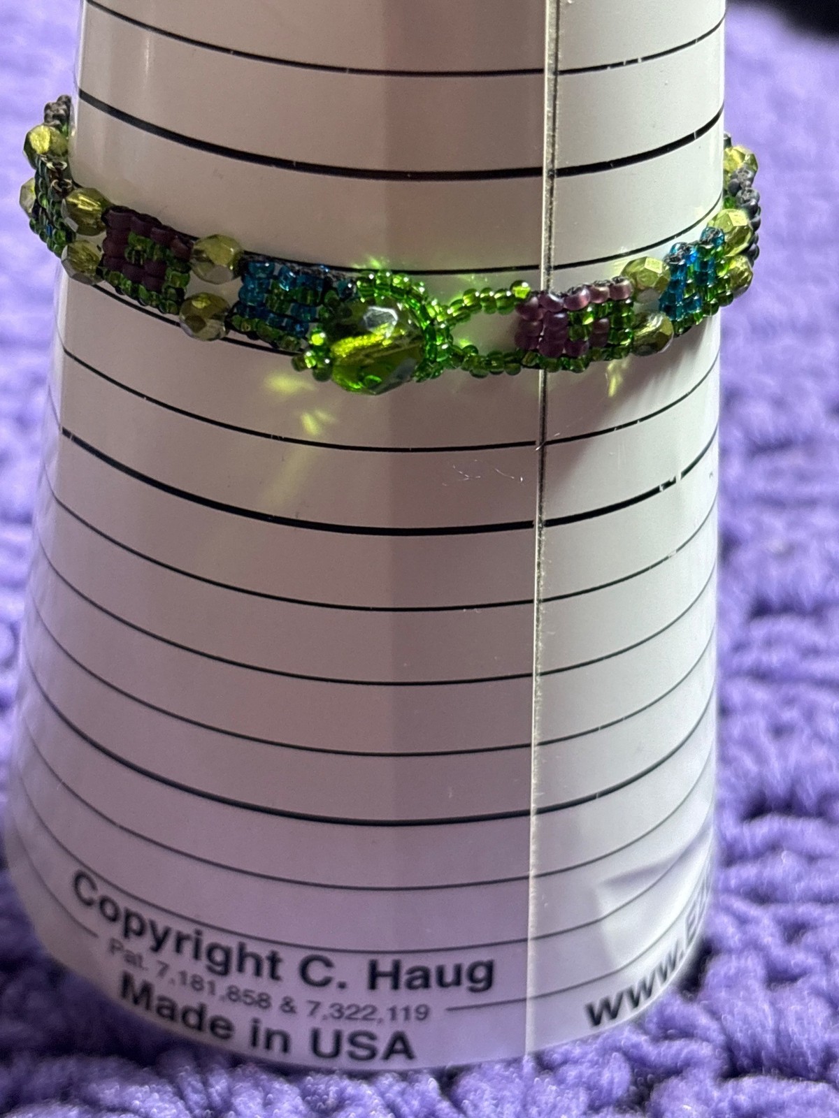 Artisan Seed Bead Bracelet 6.5 inches