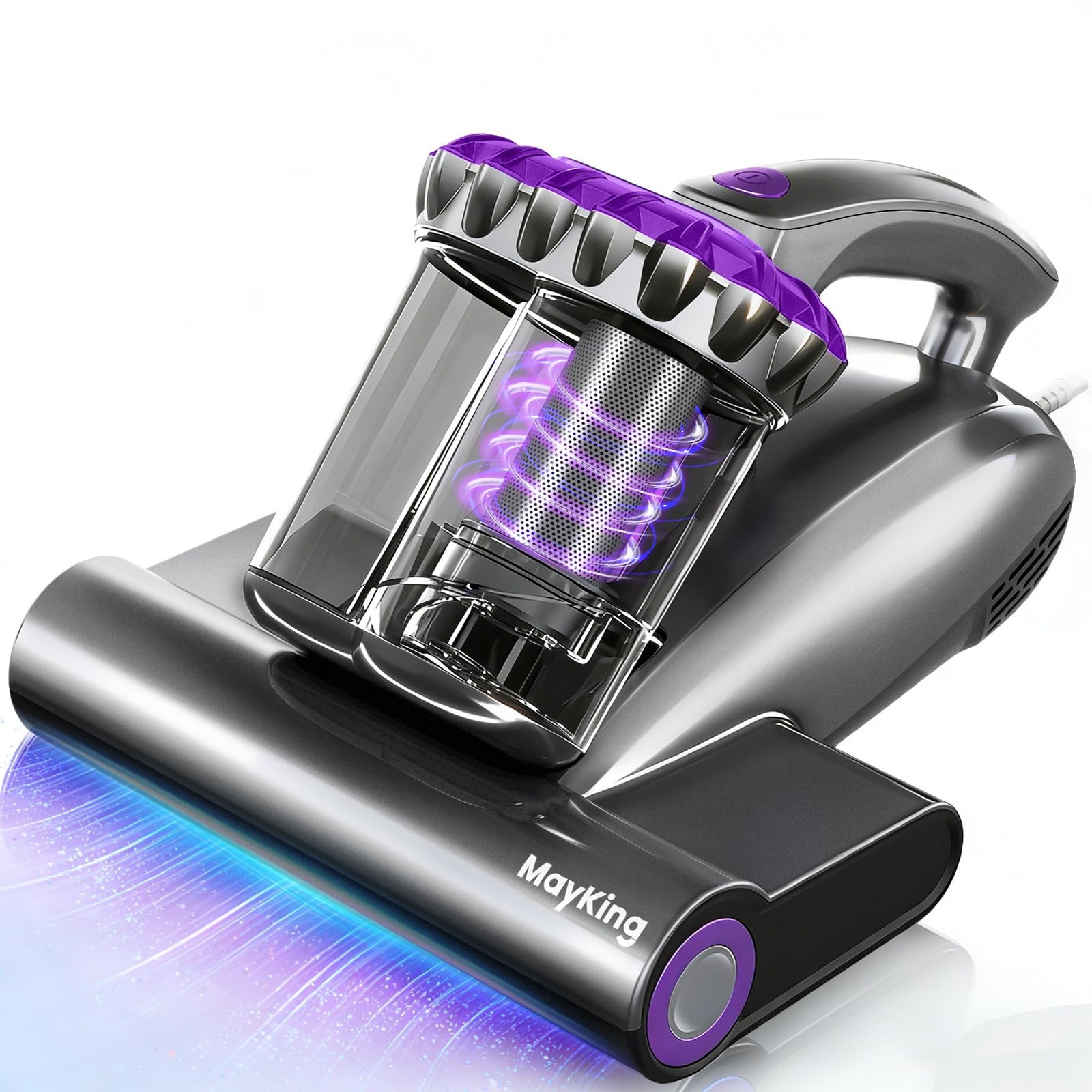 Powerful Mattress Vacuum Cleaner with UV-C Light & HEPA Filter, Model MV02