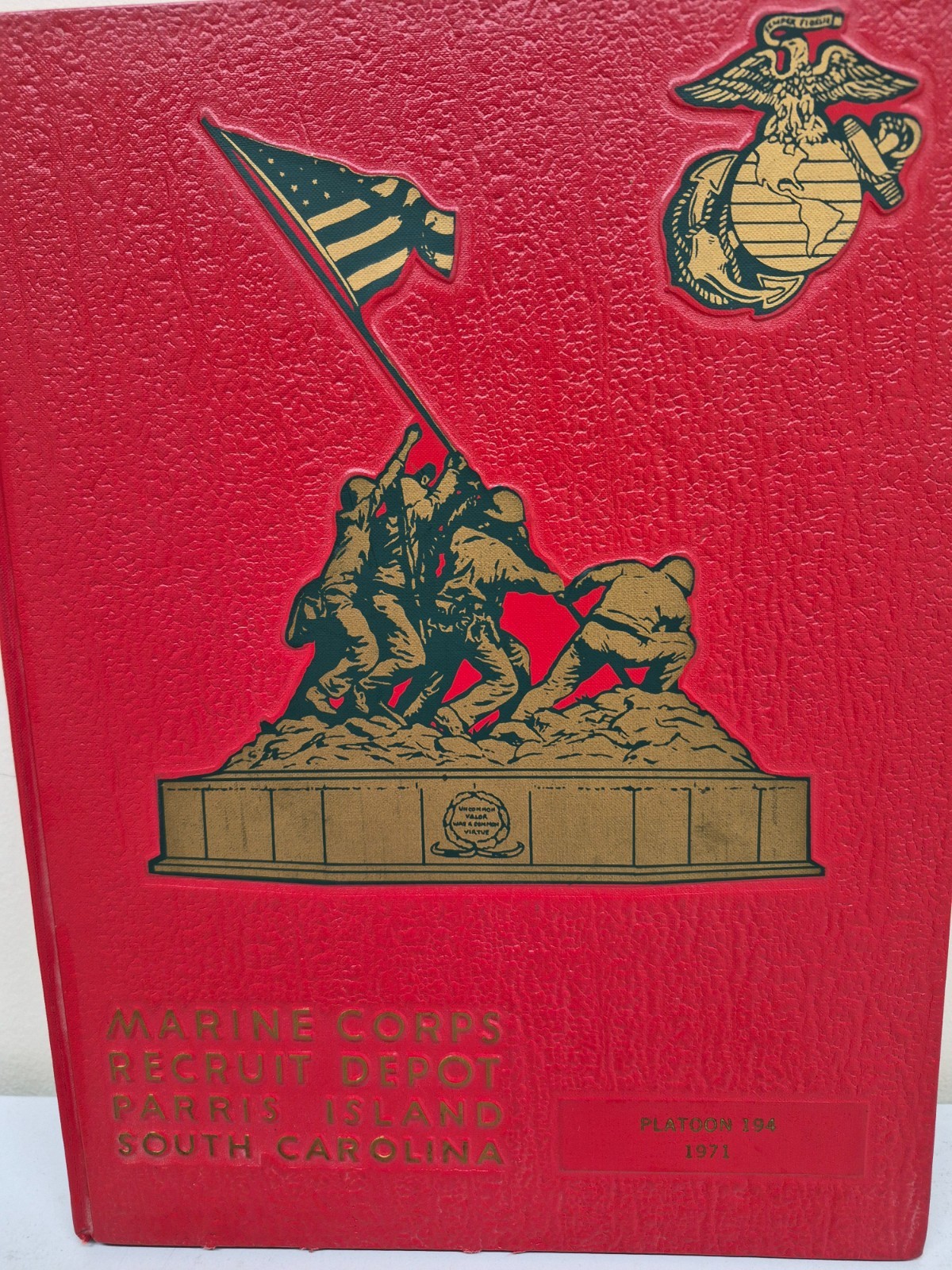 1971 Marine Corp Recruit Depot Parris Island South Carolina Platoon 194 Yearbook
