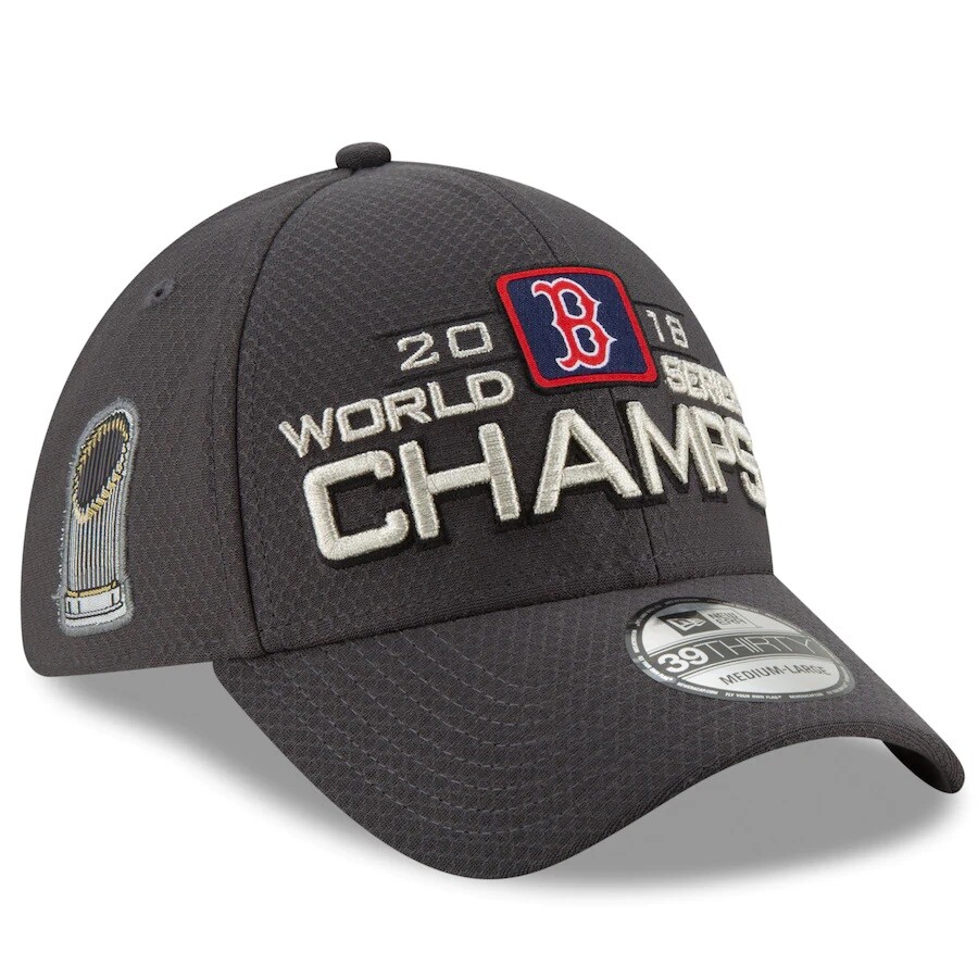 Boston Red Sox 2018 World Series Locker Room 39Thirty New Era Flex Hat OSFM