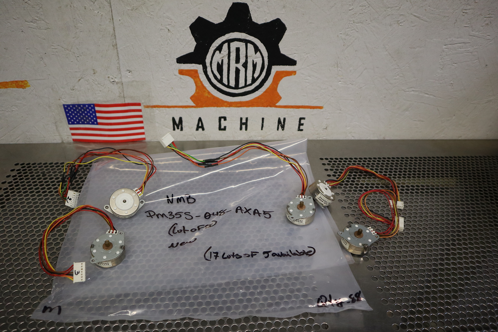 NMB PM35S-048-AXA5 Stepping Motors New Old Stock (Lot of 5)