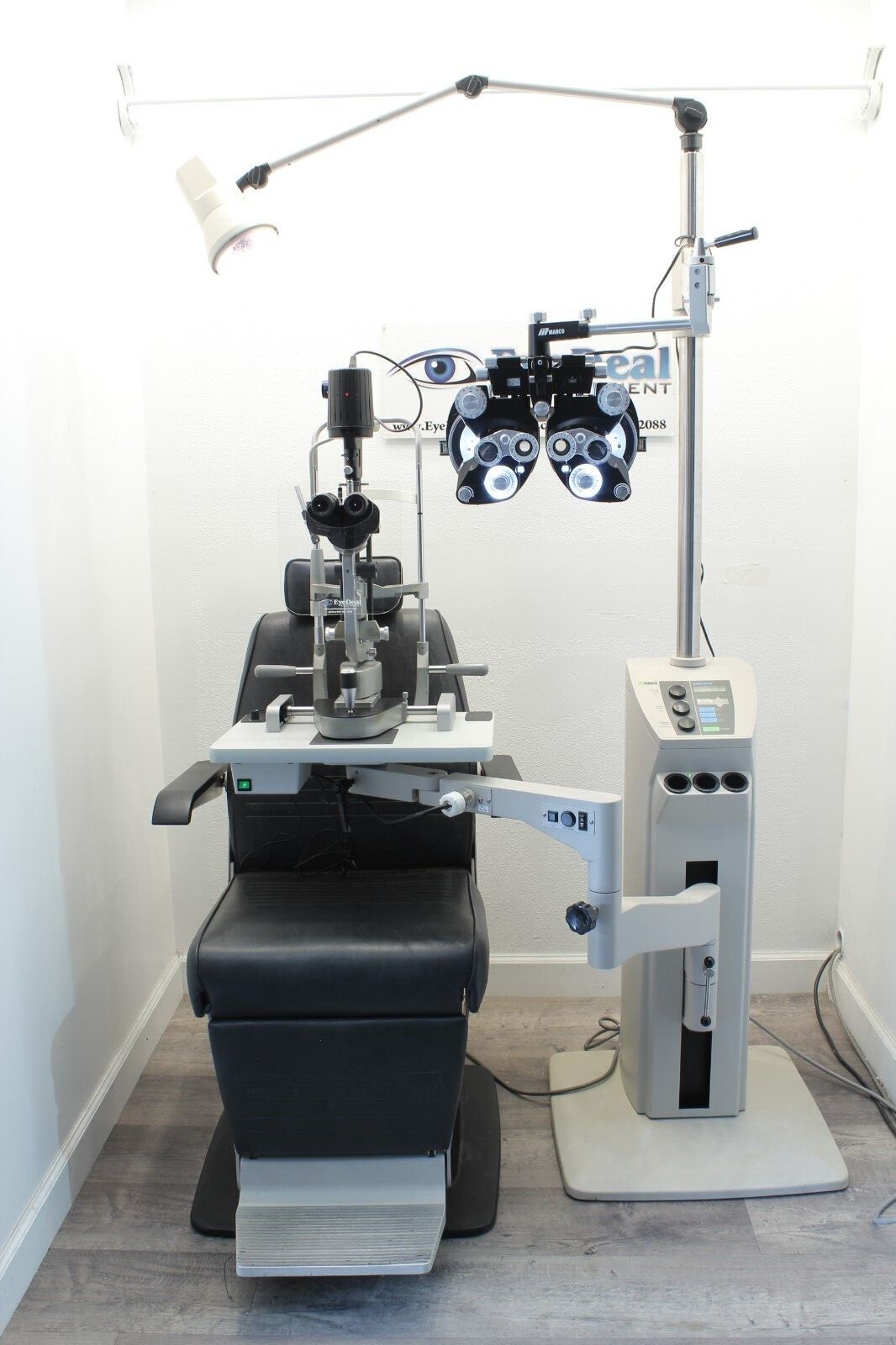 Marco Lane Package (Chair, Stand, Lighted Phoropter, LEDSlit lamp, Acuity Chart