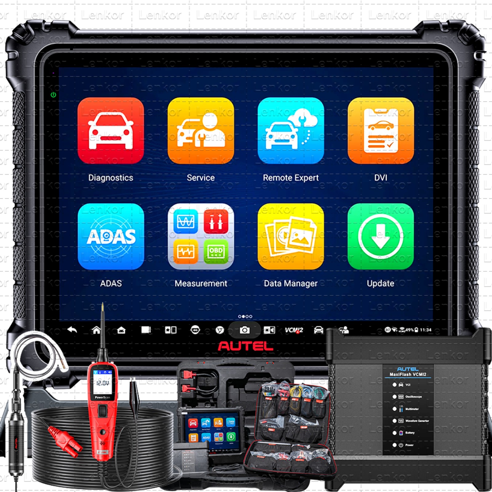 Autel MaxiSYS Ultra S2 6in1 Scanner VCMI2 AI Programmer 4-Channel Oscilloscope