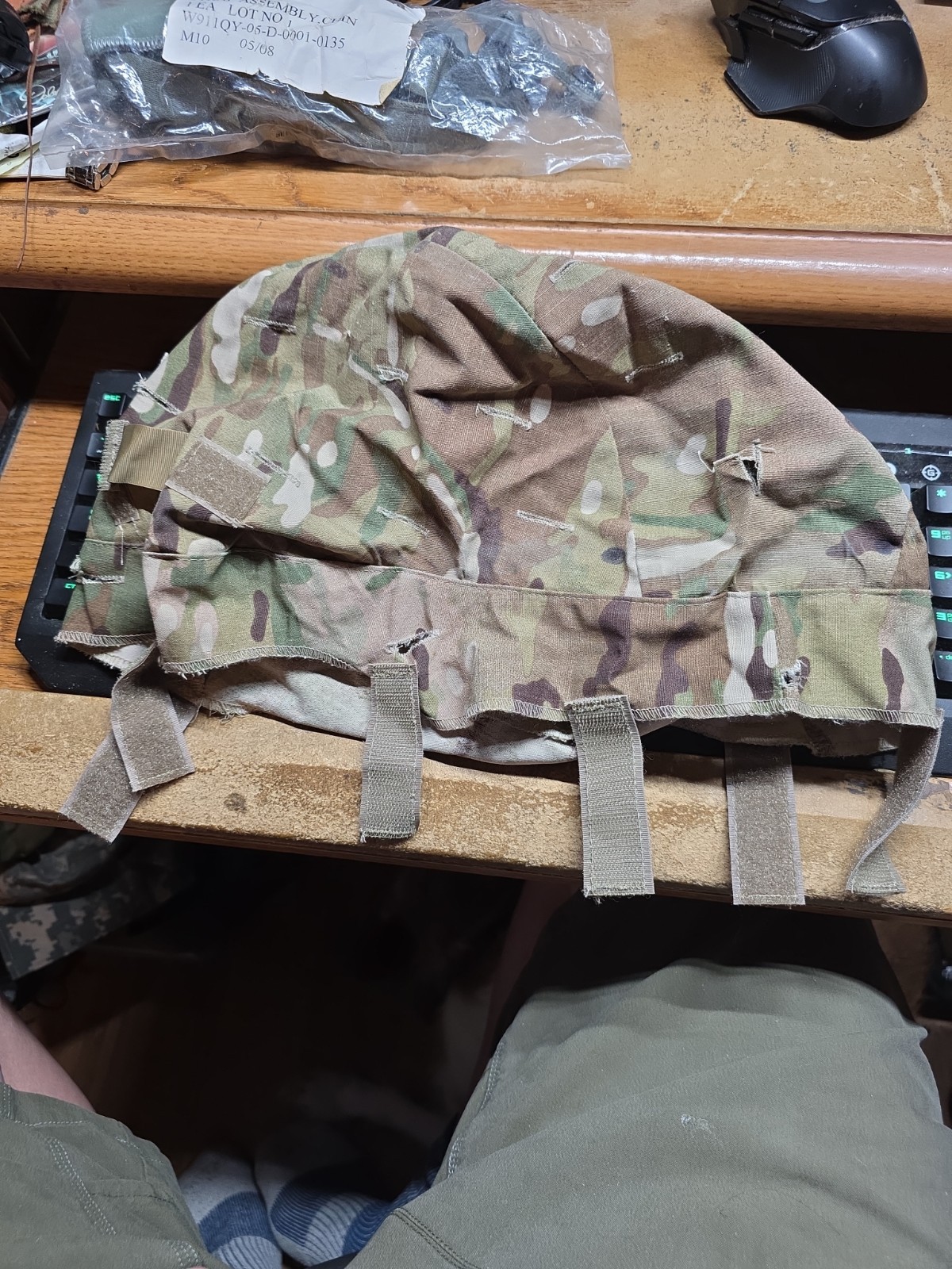 USGI MULTICAM OCP ACH MICH HELMET COVER LARGE / XL