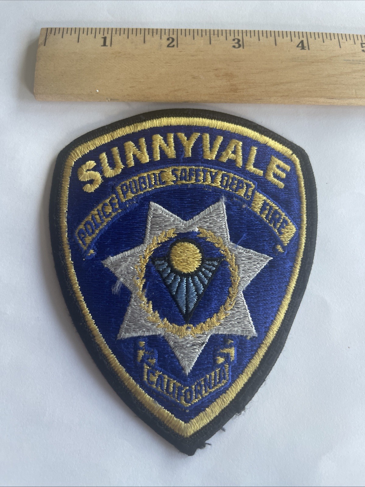 Sunnyvale California Public Safety 2016 Short Lived Version A Patch ++ Mint CA