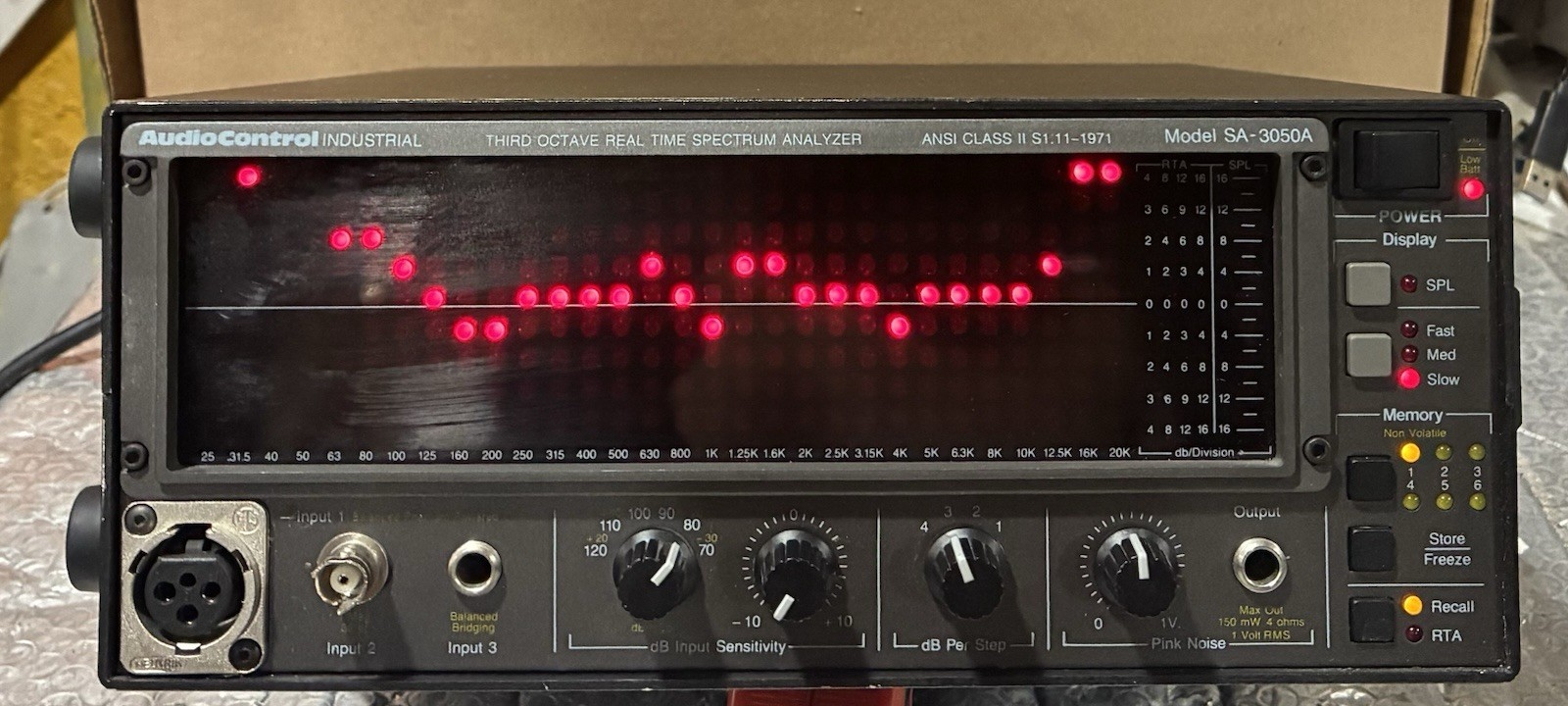 Audio Control Industries SA-3050 Third Octave Real Time Spectrum Analyzer