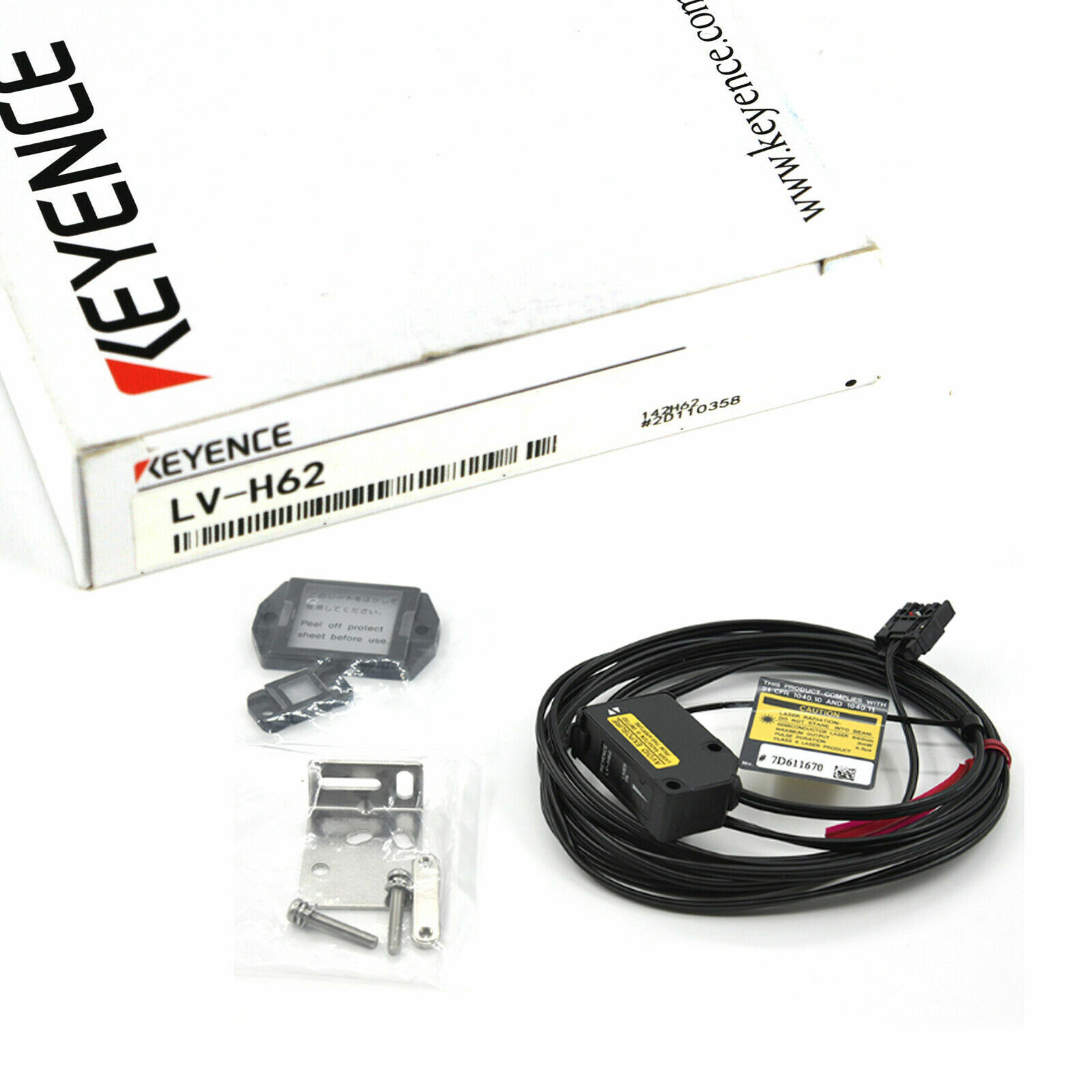 NEW Keyence LV-H62 Retro-Reflective Long Distance Straight-Beam Sensor
