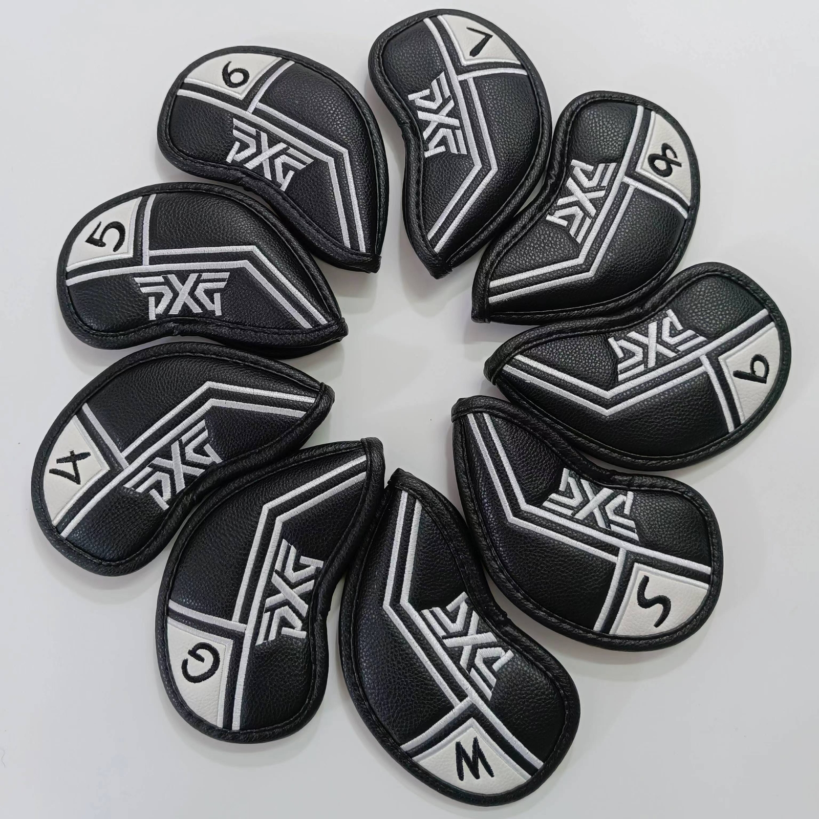 Golf Iron Head Cover PXG Suitable for 4-9 WSG Leather Head Cover Magnetic