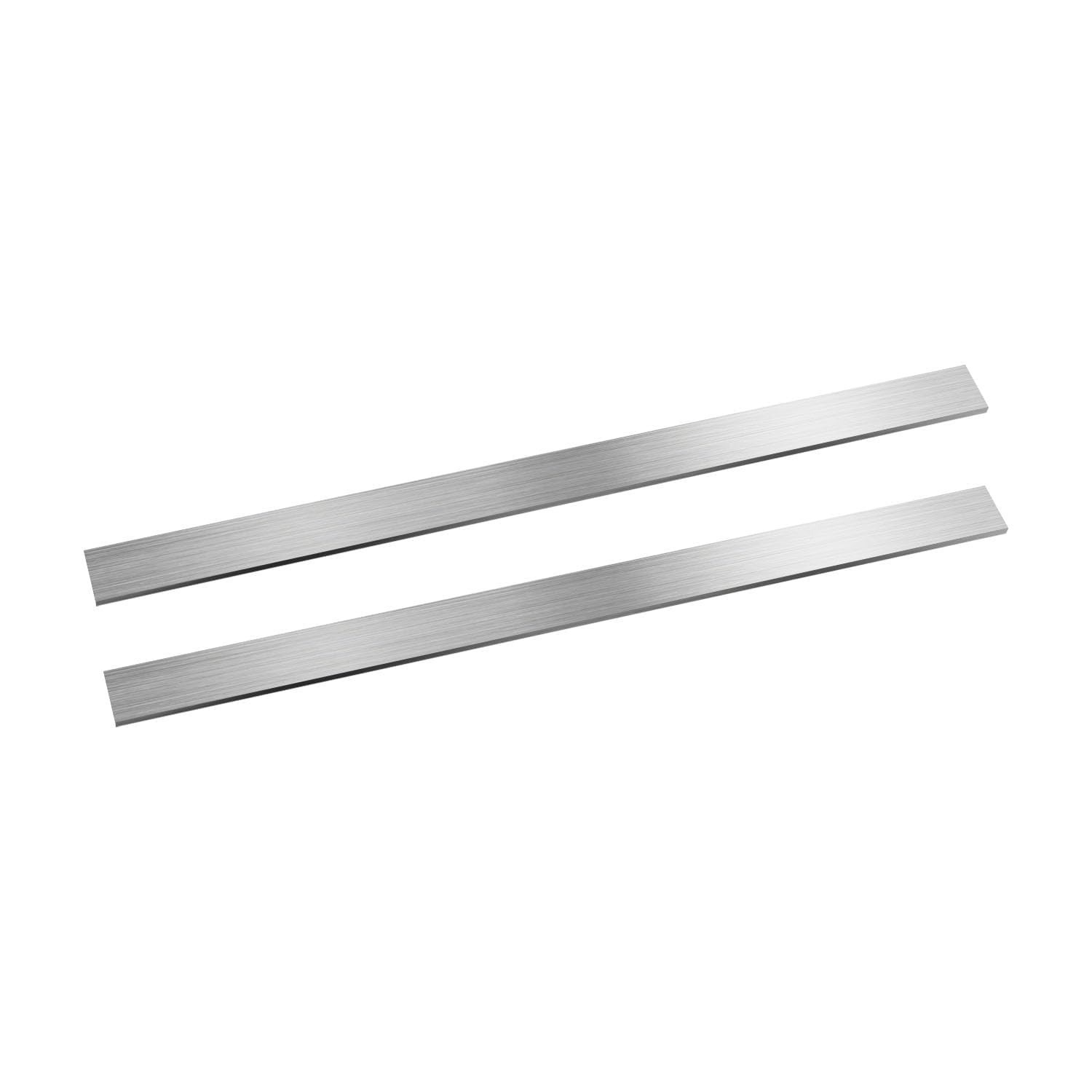 304 Stainless Steel Flat Bar 2PCS, 1/8" Thick 25/32" Wide 12" Long, Brushed F...