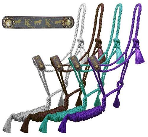 Klassy Cowgirl Woven Nylon Mule Tape Halter w/ Motif Overlay