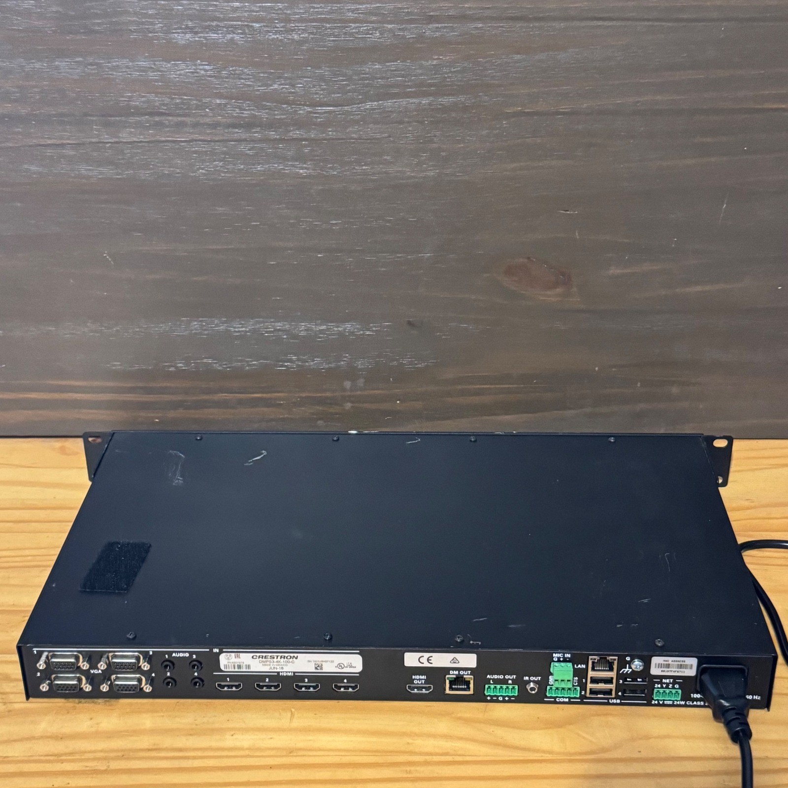 Crestron DMPS3-4K-100-C 3-Series 4K DigitalMedia Presentation System Black Good