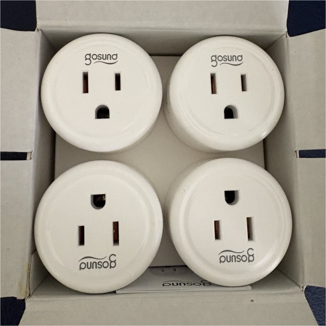 Gosund Smart Plug WP3 Wi-Fi App-Controlled Type B White 4-Pack