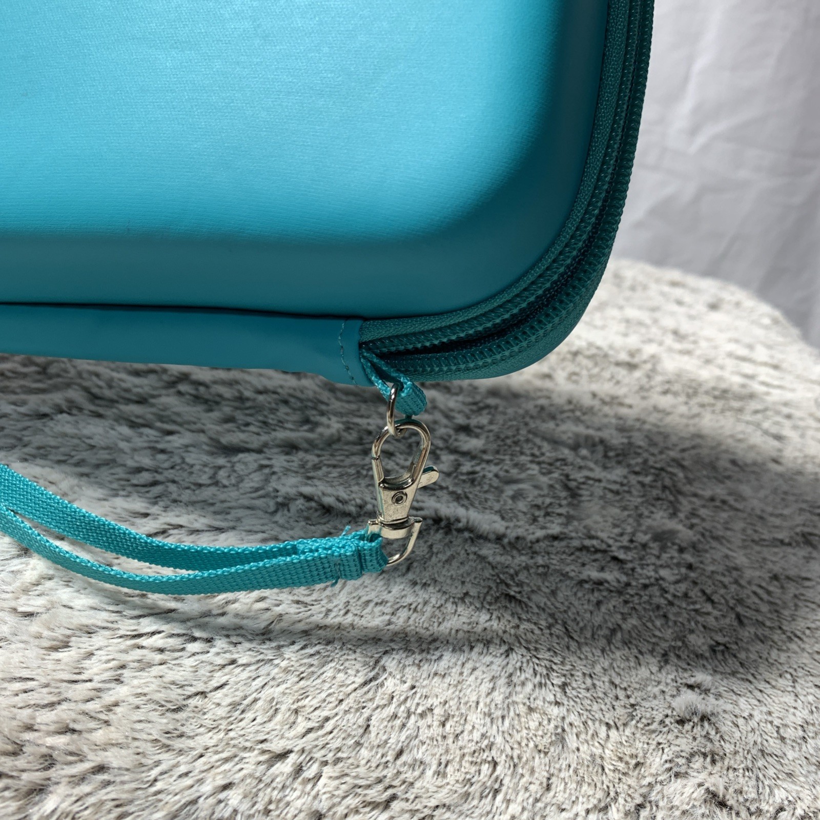 Nintendo switch Tiffany blue Zipper case with strap Hard Protective Case