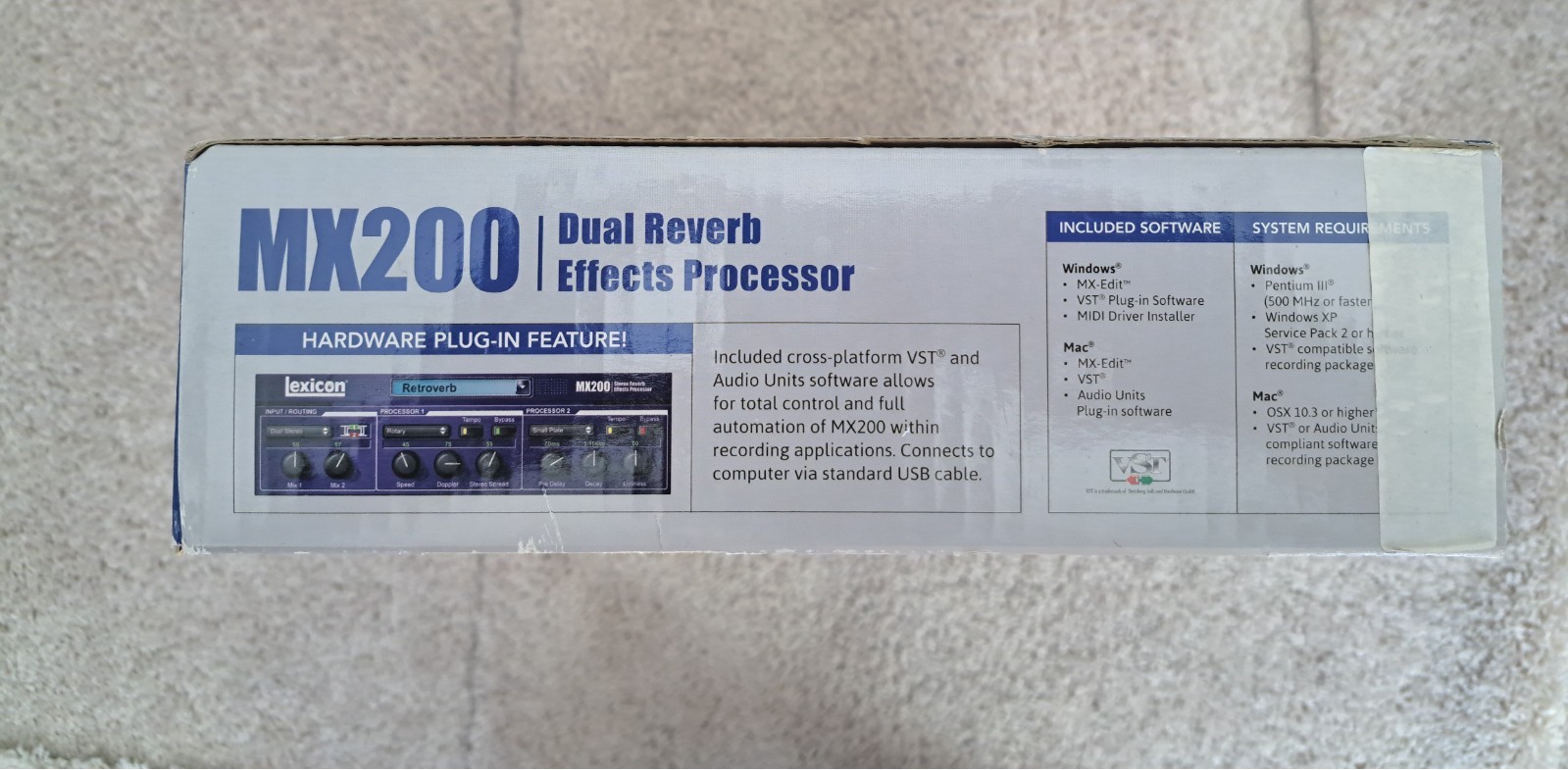 Lexicon MX200 Dual Reverb Effects Processor Rack Mount Mint